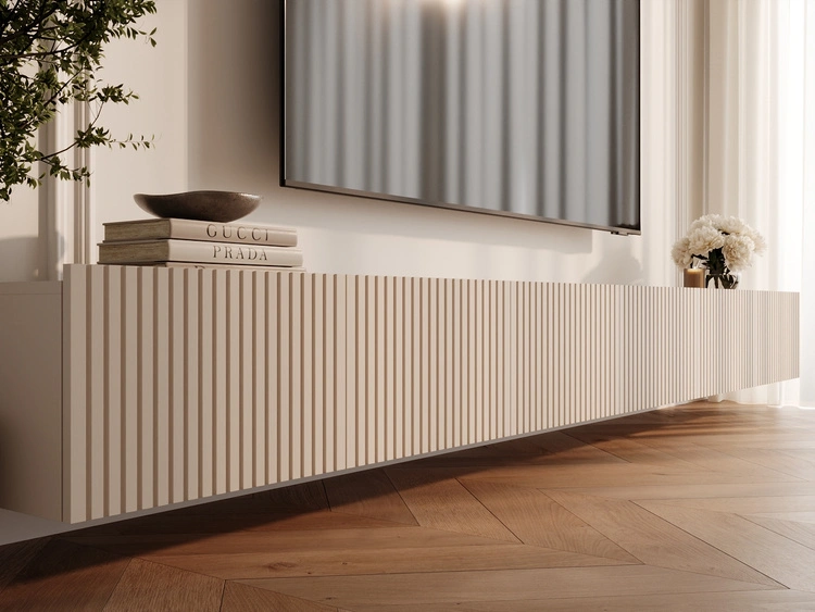 TV-Lowboard mit Türen 300 cm Kioto Cashmere