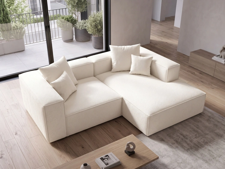 Ecksofa L Rechts Vellaro Creme