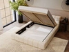 Polsterbett mit Bettkasten und Lattenrost 180x200 Alicante Beige