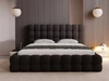 Polsterbett mit Bettkasten und Lattenrost 160x200 Twist Schwarz