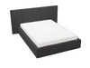  Polsterbett mit Bettkasten und Lattenrost 140x200 Lizbona  Schwarz