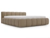 Polsterbett mit Bettkasten und Lattenrost 160x200 Cloud Low Bouclé-Stoff Braun