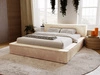Polsterbett mit Bettkasten und Lattenrost 120x200 Lago Beige
