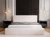 Polsterbett mit Bettkasten und Lattenrost 140x200 Monaco Creme