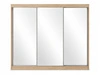 Schiebetürenschrank 250 cm mit Spiegel und LED-Beleuchtung Luzio Eiche Sonoma