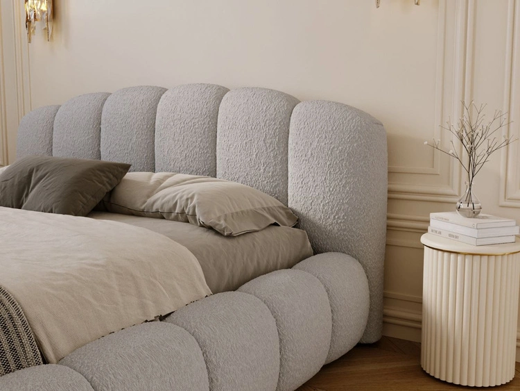 Polsterbett mit Stauraum und Lattenrost 160x200 Cloud Soft Grau