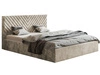 Polsterbett mit Bettkasten und Lattenrost 140x200 Esma Beige
