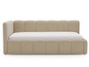 Jugendbett Einzelbett mit Bettkasten und Lattenrost 90x200 Cloud One Dunkelbeige Bouclé-Stoff 