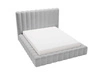 Polsterbett mit Bettkasten und Lattenrost 120x200 Rotto Hellgrau