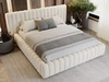 Polsterbett mit Bettkasten und Lattenrost 160x200 Bliss Beige