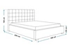 Polsterbett mit Bettkasten und Lattenrost 160x200 Terra Hellgrau