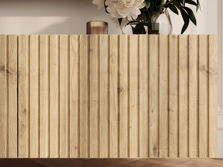 TV-Lowboard mit Türen 100 cm Kioto Artisan Eiche