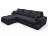 Ecksofa L-Form fürs Wohnzimmer Nesto Links Schwarz