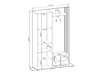 Garderobe mit Spiegel und Kleiderhaken Macron Graphit Artisan Eiche