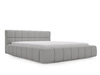 Polsterbett mit Bettkasten und Lattenrost 140x200 Alicante Boucle Grau