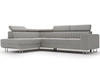 Ecksofa mit Schlaffunktion und Bettkasten Berona links Grau