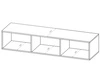 TV-Lowboard mit Türen 150 cm Kioto Cashmere