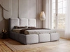 Polsterbett mit Bettkasten und Lattenrost 160x200 Bubble Grau