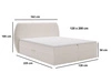 Boxspringbett mit Bettkasten 120x200 Bogota Schwarz