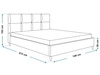 Polsterbett mit Lattenrost 140x200 Luxe Dunkelblau