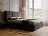 Polsterbett mit Bettkasten und Lattenrost 180x200 Bubble Schwarz
