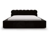 Polsterbett mit Bettkasten und Lattenrost 120x200 Plaza Schwarz
