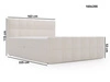 Boxspringbett mit Bettkasten 160x200 Bouclé-Stoff Alicante Schwarz