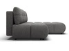 Ecksofa mit Schlaffunktion und Bettkasten Rechts Milet Grau