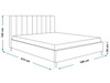 Polsterbett mit Lattenrost 160x200 Snazi Dunkelgrau