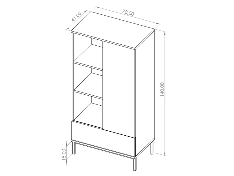 Wohnzimmerset Soroko Hickory
