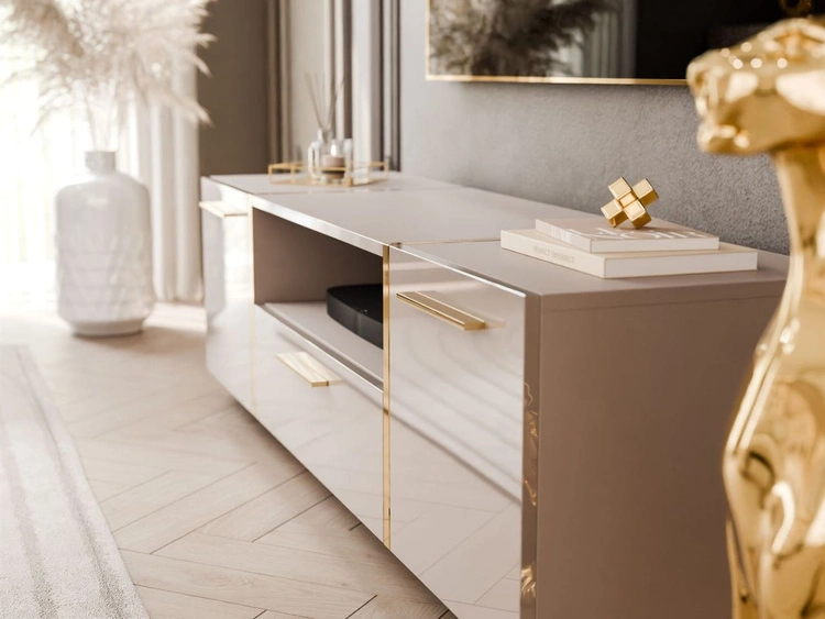 Wohnzimmer-Set im Glamour-Stil Lunelie Kaschmir