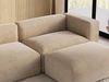 Ecksofa L-Form Rechts Moderne Cord Ecksofa Landi Beige