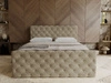 Boxspringbett mit Bettkasten 140x200 Lunaris Hellbraun