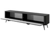 TV-Lowboard mit Türen 200 cm Latina Schwarz