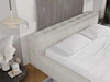 Polsterbett mit Bettkasten und Lattenrost 160x200 Lipari Beige