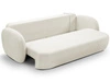 Schlafsofa mit Bettfunktion und Bettkasten Oreo Creme