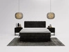 Boxspringbett mit Bettkasten 120x200 Forte Schwarz