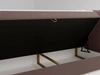 Boxspringbett mit Bettkasten 160x200 Osteno Braun