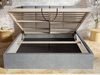 Polsterbett mit Bettkasten und Lattenrost 180x200 Malo Dunkelblau