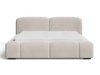 Polsterbett mit Bettkasten und Lattenrost 140x200 Aubi Beige