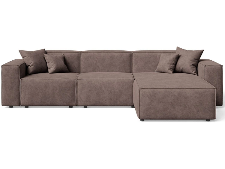 Ecksofa L-Form Rechts Arizona Braun
