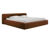 Polsterbett mit Bettkasten und Lattenrost 160x200 Lipari Braun