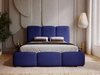 Polsterbett mit Bettkasten und Lattenrost 120x200 Bubble Blau