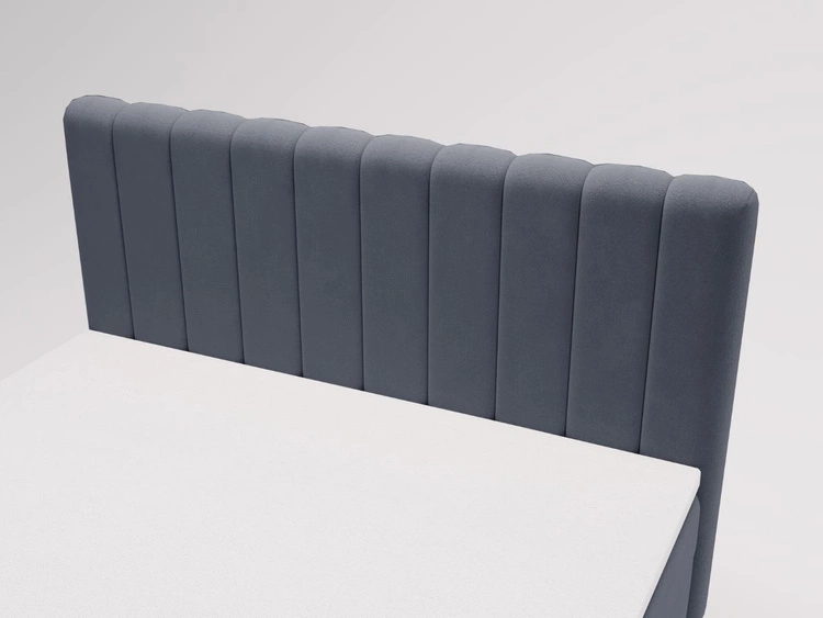 Boxspringbett mit Bettkasten 140x200 Primavera Dunkelgrau