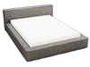 Polsterbett mit Bettkasten und Lattenrost 160x200 Lago Grau