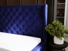 Polsterbett mit Bettkasten und Lattenrost 160x200 Kingston Dunkelblau