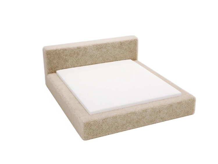 Polsterbett mit Bettkasten und Lattenrost 160x200 Enjoy Beige
