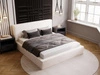 Polsterbett mit Bettkasten und Lattenrost 160x200 Monaco Creme
