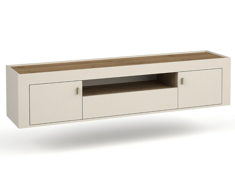 TV-Lowboard mit Schublade und Türen Messina Kaschmir