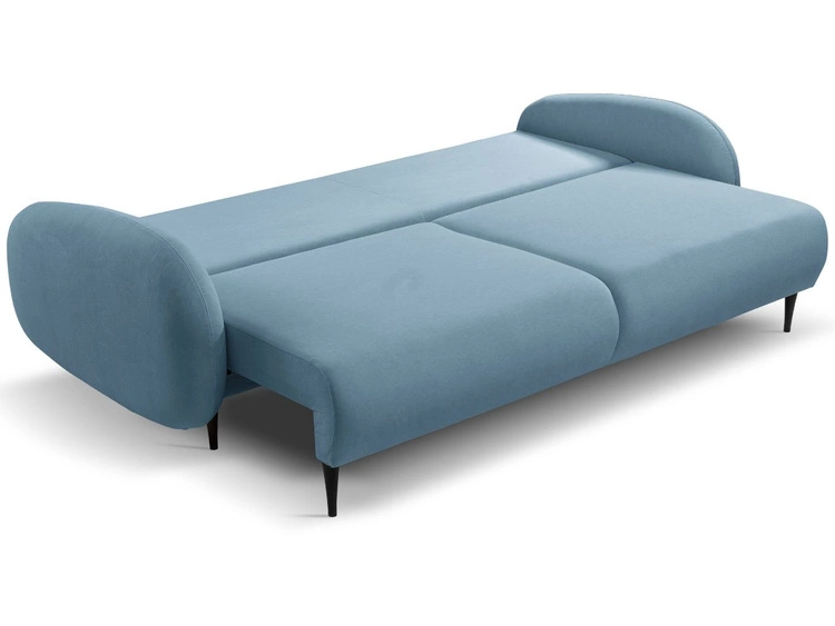 Schlafsofa mit Bettfunktion und Bettkasten Alta Blau